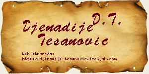 Đenadije Tešanović vizit kartica